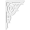 Ekena Millwork Athens Architectural Grade PVC Bracket, 5/8"W X 4 1/2"D X 7"H BKTP01X04X07AT - alternate 3